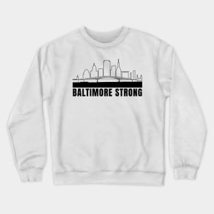 Baltimore Strong - Francis Scott Key Bridge Crewneck Sweatshirt